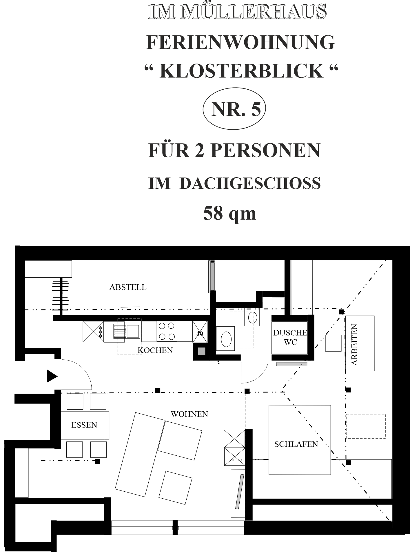 Ferienwohnung "Klosterblick"